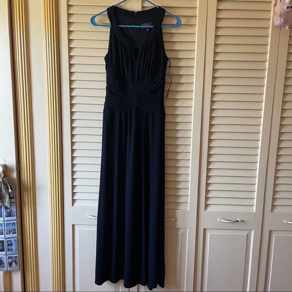 Dress barn sleeveless black maxi dress